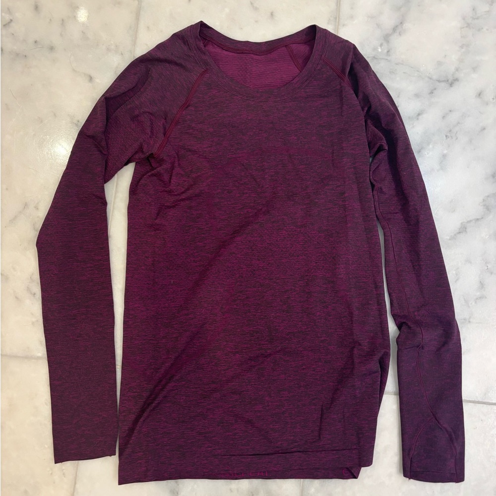Lululemon swiftly tech long sleeve purple size: 6